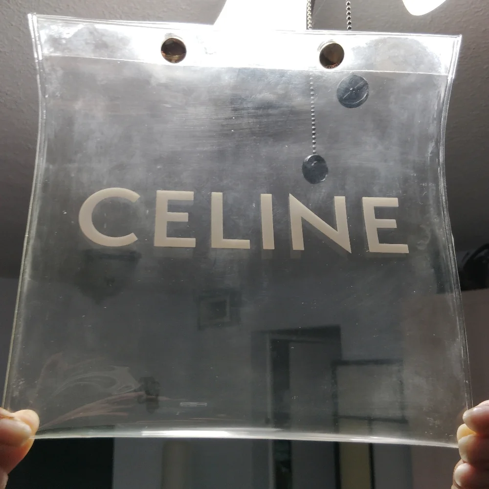Celine Clear PVC/ Plastic Pouch 8